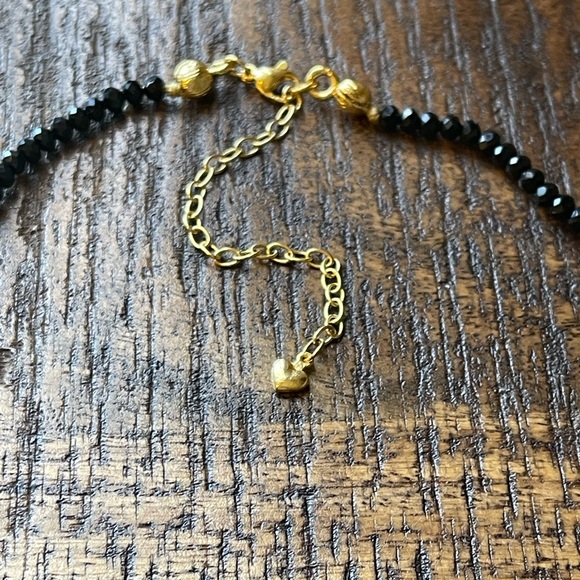 Gems & Geode Crystal Necklace N173-24KGP-#2 - Picture 3 of 3